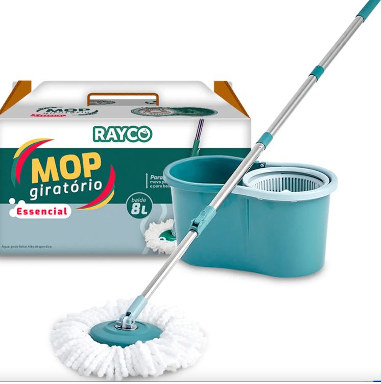 Mop Gir Cesto Inox 8l/12l + 2ref Rayco