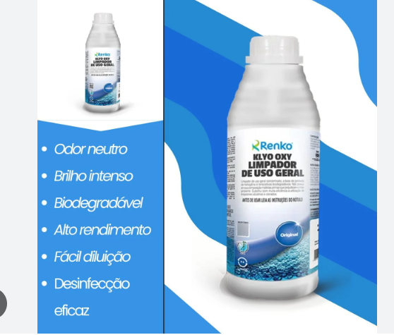 Limpador Uso Geral Peroxido Hidrogenio Renko 1lt - Image 2