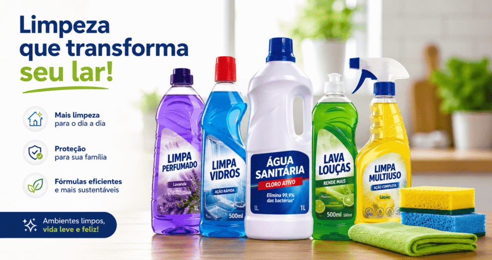 produtos de limpeza
