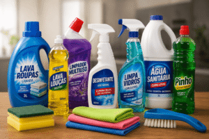 produtos de limpeza